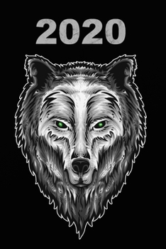 2020: Wolf - Kalender - Wochenkalender - Zielsetzung - Zeitmanagement - Produktivität - Terminplaner - Terminkalender  +12 Seiten ... für Notizen und Skizzen (German Edition)