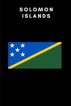 Paperback Solomon Islands: Country Flag A5 Notebook to write in with 120 pages Book