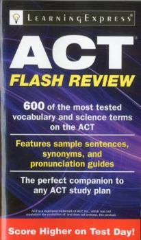 Paperback ACT Flash Review Book