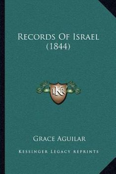 Paperback Records Of Israel (1844) Book