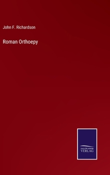 Hardcover Roman Orthoepy Book