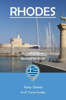 Paperback A to Z guide to Rhodes 2025, Including Symi Book
