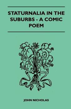 Paperback Staturnalia in the Suburbs - A Comic Poem Book