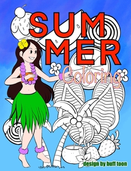 Paperback Summer Coloring books for kids: Fun coloring in Summer Holliday Book