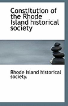 Constitution of the Rhode Island Historical Society