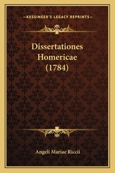 Paperback Dissertationes Homericae (1784) [Latin] Book