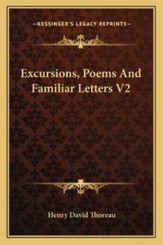 Paperback Excursions, Poems and Familiar Letters V2 Book