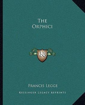 Paperback The Orphici Book