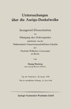 Paperback Untersuchungen Über Die Auriga-Dunkelwolke: Inaugural-Dissertation Zur Erlangung Des Doktorgrades Genehmigt Von Der Mathematisch-Naturwissenschaftlich [German] Book