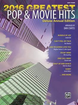 Paperback 2016 Greatest Pop & Movie Hits: Easy Piano Book