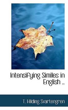 Paperback Intensifying Similes in English .. Book