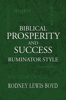 Paperback Biblical Prosperity and Success: Ruminator Style Book