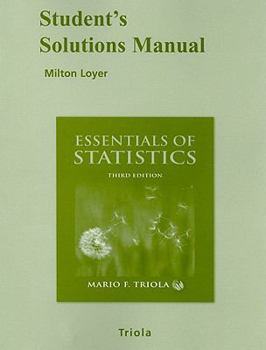 Paperback Student's Solutions Manual Essentials of Statistics Book