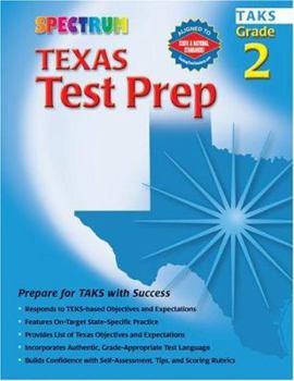 Paperback Spectrum Texas Test Prep, Grade 2 (Specturm Series) Book