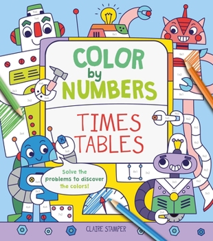 Paperback Color by Numbers: Times Tables Book