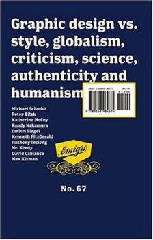 Paperback Emigre: Global Design, vs. Globalism, Critisism, Science, Authenticity and Humanism - #67 Book