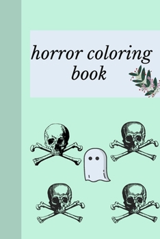 Paperback Horror coloring book