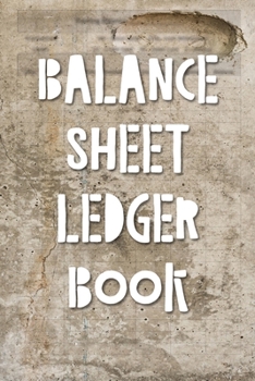 Paperback Balance Sheet Ledger Book: The Simple Account Tracker with Superior Check and Debit Card Register Book