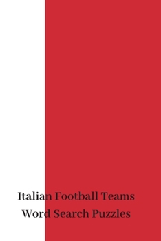 Paperback Italian Football Teams Word Search Puzzles Book