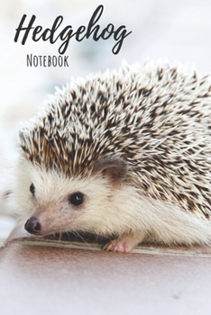 Paperback Hedgehog Notebook: 120 pages, 6"x9" - Cute Little Hedgehogs and Leaves College Ruled Notebook for Writing Notes... for Girls, Kids, Schoo Book