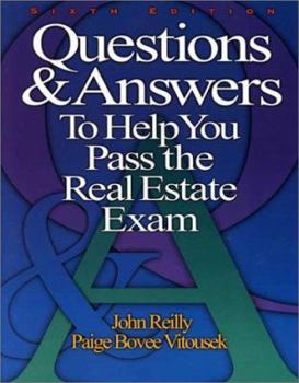 Paperback Questions & Answers to Help You Pass the Real Estate Exam Book
