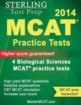 Paperback Sterling Test Prep MCAT Practice Tests: Biological & Biochemical Foundations Book