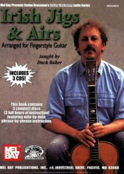 Paperback Irish Jigs & Airs: Arranged for Fingerstyle Guitar [With 3 CDs] Book