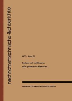 Paperback Systeme Mit Nichtlinearen Oder Gesteuerten Elementen / Systems with Non-Linear or Controllable Elements [German] Book