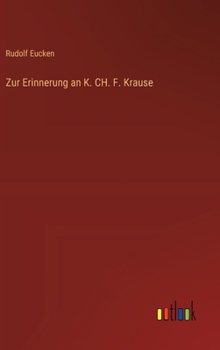 Hardcover Zur Erinnerung an K. CH. F. Krause [German] Book
