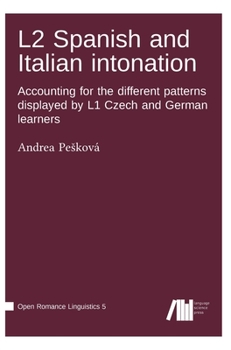 Hardcover L2 Spanish and Italian intonation Book