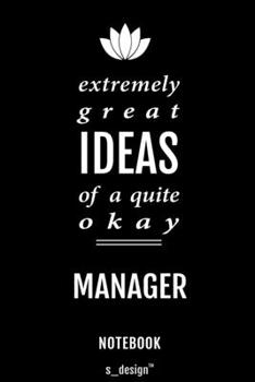 Paperback Notebook for Managers / Manager: awesome handy Note Book [120 blank lined ruled pages] Book
