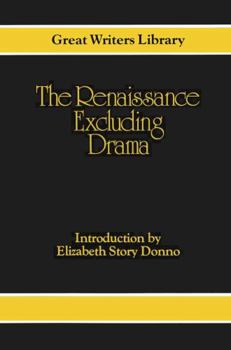 Paperback The Renaissance: Excluding Drama Book