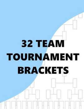 Paperback 32 Team Tournament Brackets Book
