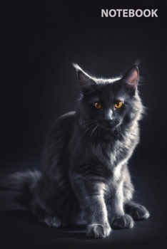 Notebook: Cat, Journal for Writing, College Ruled, Lined Notebook, Soft Cover, Matte, Size 6x 9 inches, 120 Pages