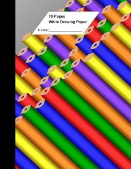 Paperback White Drawing Paper (70 Sheets) Pencil Cover Book