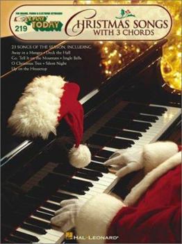 Paperback Christmas Songs with 3 Chords: E-Z Play Today Volume 219 Book