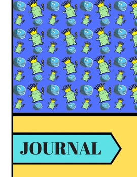 JOURNAL: Frog in Crown with Coins Print Novelty Gift: Frog Journal for Kids, Young Teens, Girls and School Students/Pupils