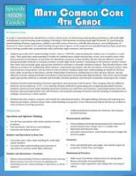 Paperback Math Common Core 4th Grade (Speedy Study Guide) Book