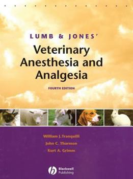 Hardcover Lumb and Jones' Veterinary Anesthesia and Analgesia Book