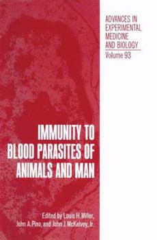 Hardcover Immunity to Blood Parasites of Animals and Man Book