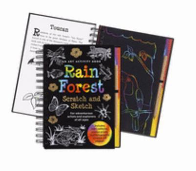 Spiral-bound Scratch & Sketch Rain Forest Book