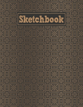 Sketchbook: 8.5 x 11 Notebook for Creative Drawing and Sketching Activities with Geometric Art Deco Themed Cover Design