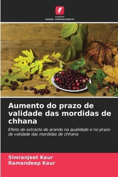 Paperback Aumento do prazo de validade das mordidas de chhana [Portuguese] Book