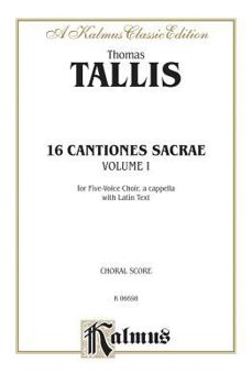 Paperback 16 Cantiones Sacrae, Volume I: For Five-Voice Choir, A Cappella with Latin Text [Latin] Book