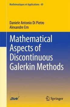 Paperback Mathematical Aspects of Discontinuous Galerkin Methods Book