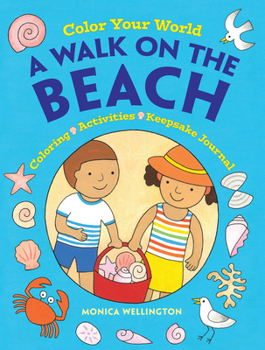 Paperback Color Your World: A Walk on the Beach: Coloring, Activities & Keepsake Journal Book