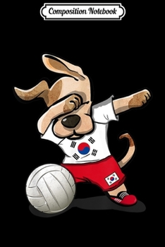 Paperback Composition Notebook: Dab Dog Volleyball South Korea Jersey Korean Team Journal/Notebook Blank Lined Ruled 6x9 100 Pages Book