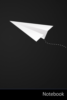 Notebook: 110 Seiten, liniert. Flugzeug Notizbuch / persönliches Tagebuch / Schreibheft / Logbuch / Planer / Vokabelheft / Notizen - 6 x 9 Zoll (15,24 ... Seiten mit Datumslinie, glänzendes Cover.