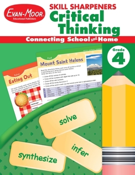 Paperback Skill Sharpeners: Critical Thinking, Grade 4 Workbook Book