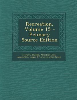 Paperback Recreation, Volume 15 [Turkish] Book